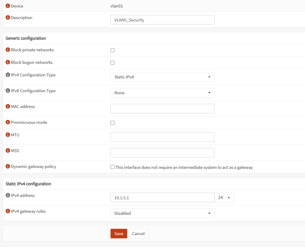 Setting up Static IPs and DHCP For all Interface